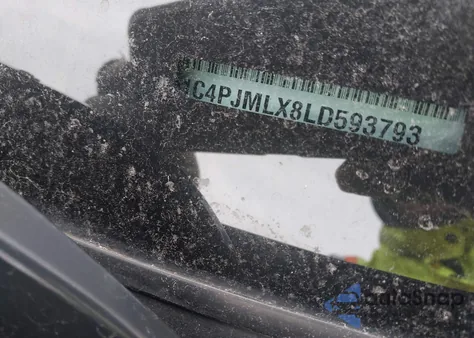 2020 Jeep Cherokee Altitude 4X4 z USA, uszkodzony, nr VIN 1C4PJMLX8LD593793